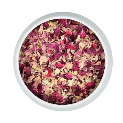 Vanissa Accord Parfait - Essbare Blütenblätter: Rose und Jasmin im Glasbehälter