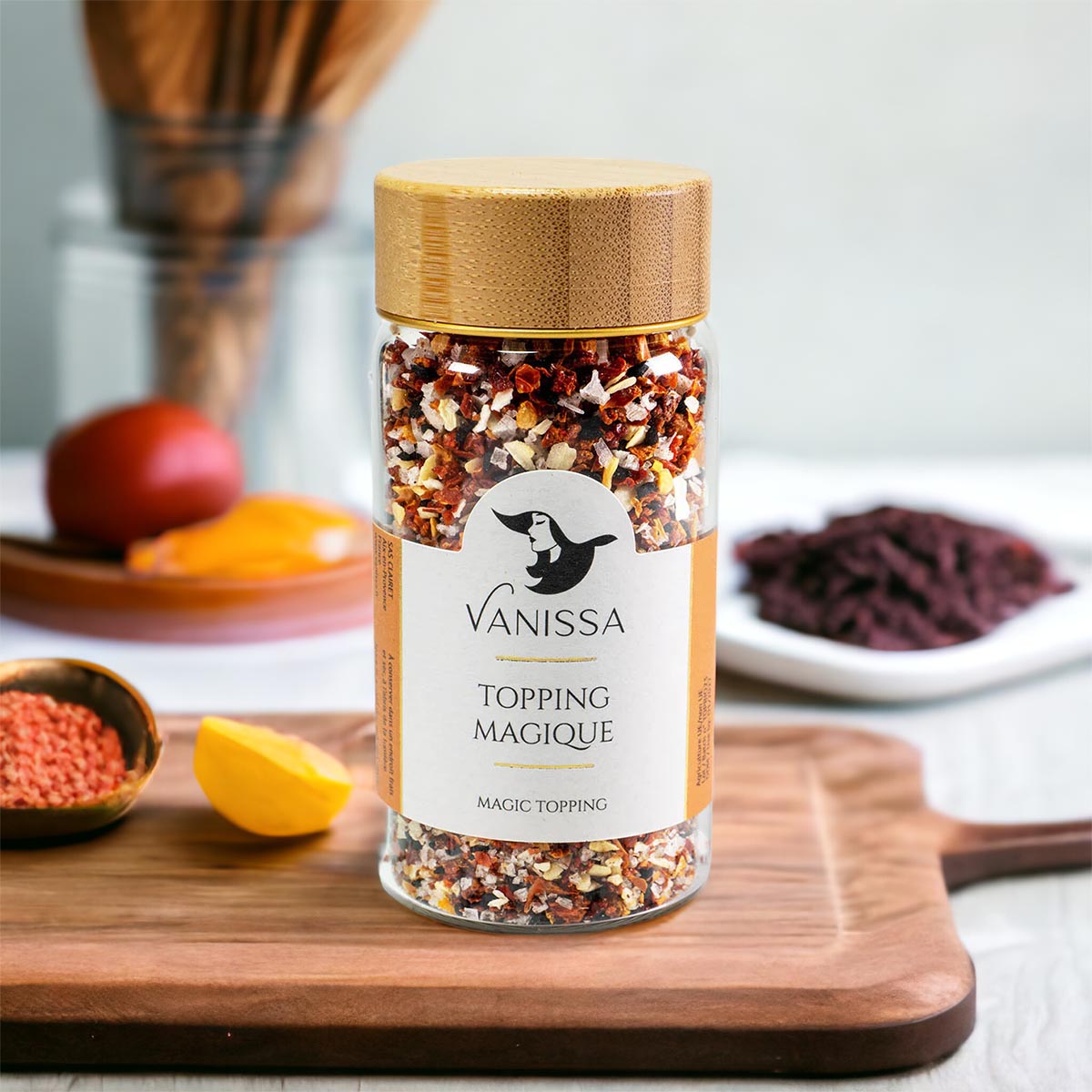 Vanissa Topping Magique - Gewürzmischung mit magischem Geschmack im Glasbehälter