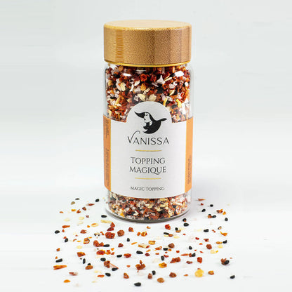 Vanissa Topping Magique - Gewürzmischung mit magischem Geschmack im Glasbehälter