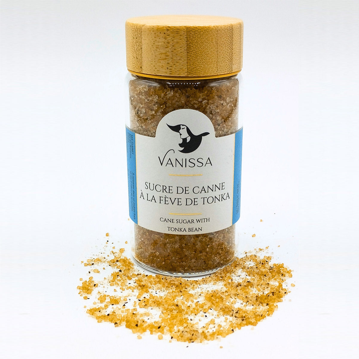 Vanissa Sucre de Canne à la Fève de Tonka - Rohrzucker mit Tonkabohne im Glas