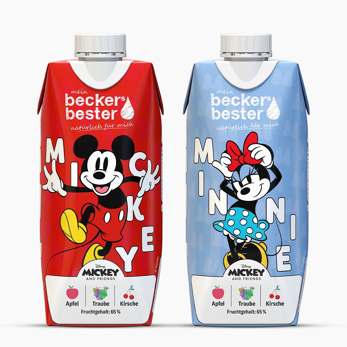 beckers bester Fruchtsaft Getränk Disney’s Mickey & Minnie – Apfel, Traube & Kirsche
