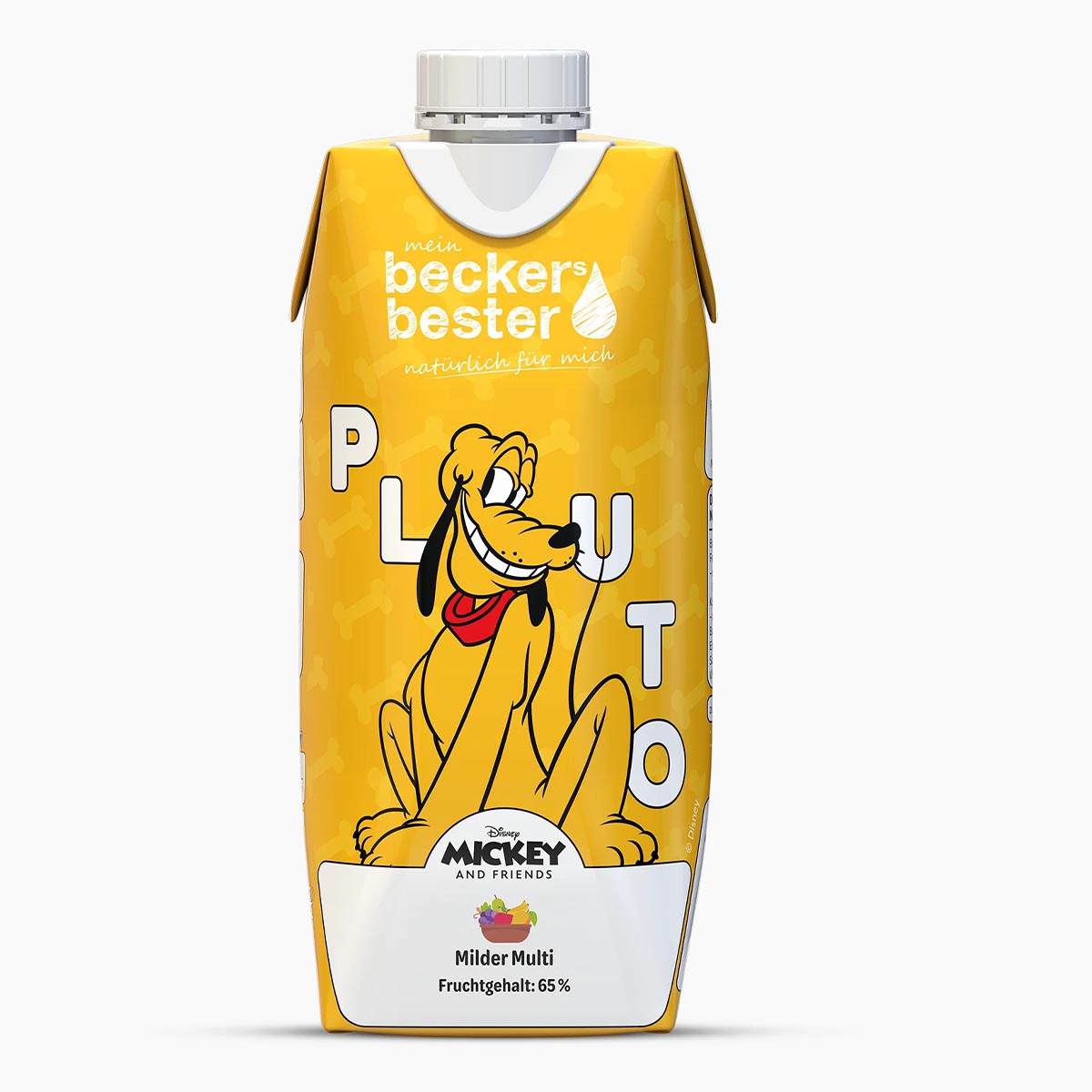 beckers bester Fruchtsaft Getränk Goofy & Pluto – milder Multi Saft 12 x 0,33 l