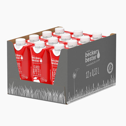 beckers bester Fruchtsaft Getränk Klarer Apfel  12 x 0,33 l