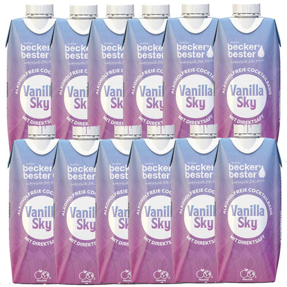 beckers bester Fruchtsaft Getränk Vanilla Sky Fruchtmix Getränk 12 x 0,33 l