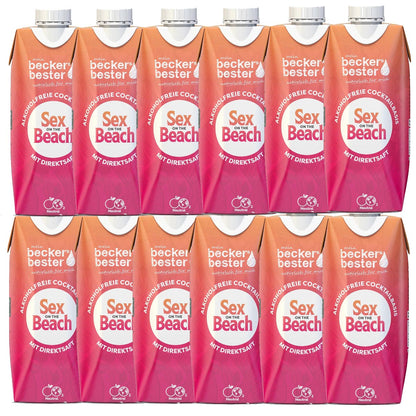 beckers bester Fruchtsaft Getränk Sex on the Beach Fruchtmix Getränk 12 x 0,33 l