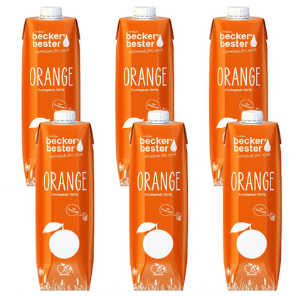 beckers bester Fruchtsaft Getränk Orangensaft  6 x 1 Liter
