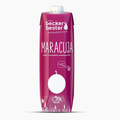 beckers bester Frucht Nektar Getränk Maracuja Nektar 6 x 1 Liter