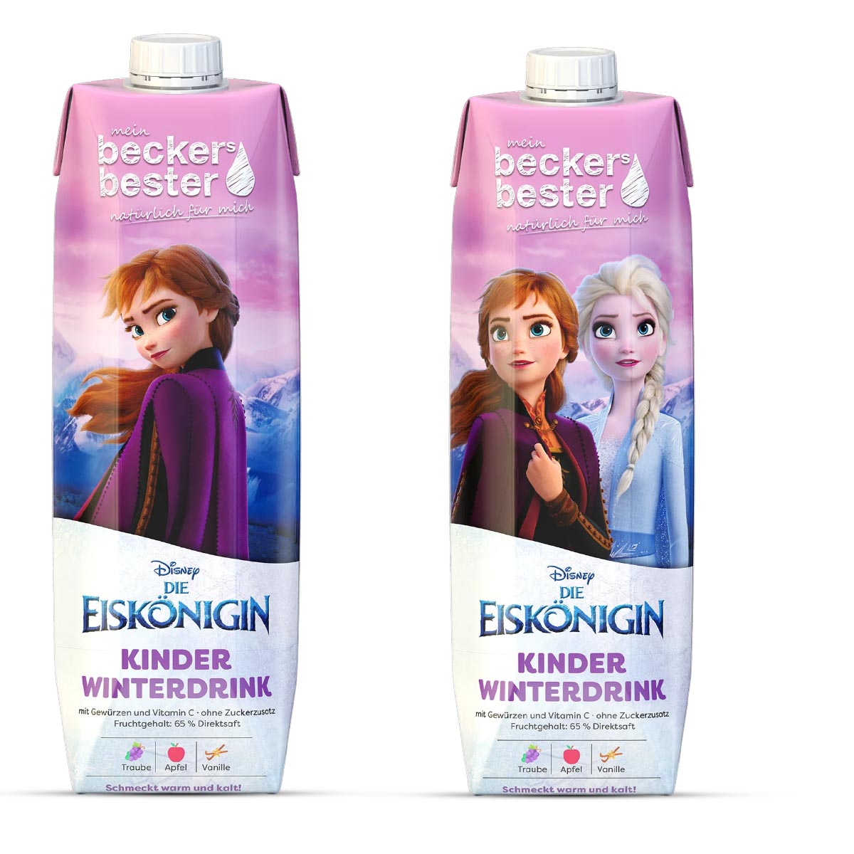beckers bester Frucht  Getränk Die Eiskönigin: Roter Kinder Winterdrink 1 x 1 Liter