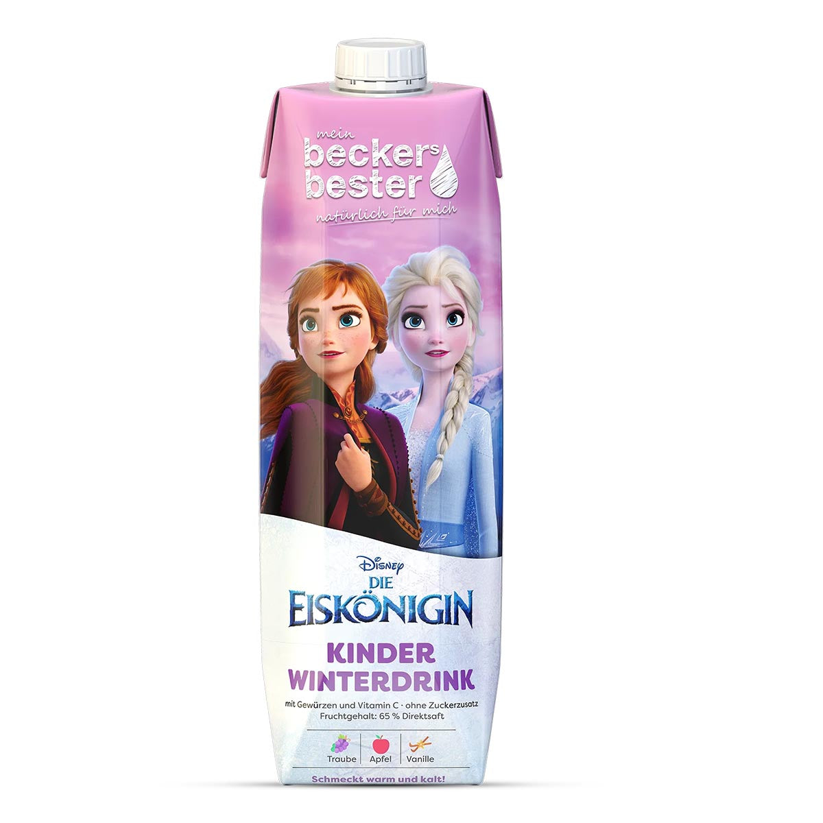 beckers bester Frucht  Getränk Die Eiskönigin: Roter Kinder Winterdrink 6 x 1 Liter