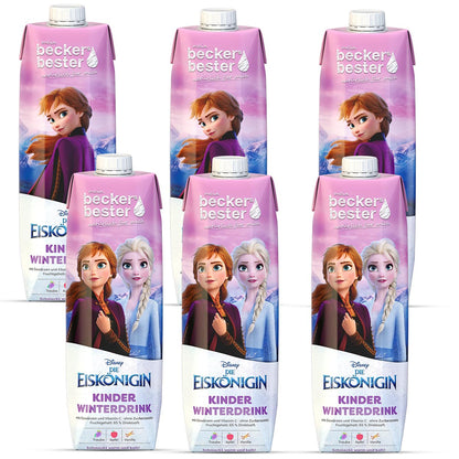 beckers bester Frucht  Getränk Die Eiskönigin: Roter Kinder Winterdrink 6 x 1 Liter
