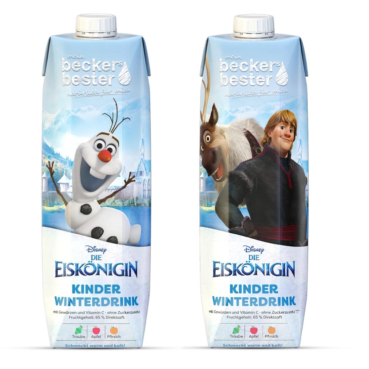 beckers bester Frucht  Getränk Die Eiskönigin: Heller Kinder Winterdrink 6 x 1 Liter