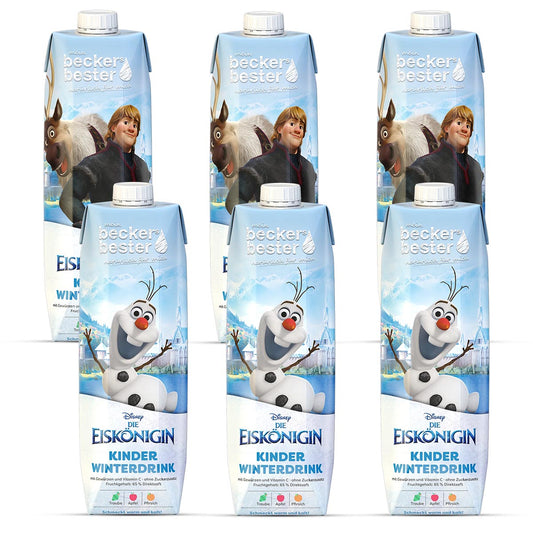 beckers bester Frucht  Getränk Die Eiskönigin: Heller Kinder Winterdrink 6 x 1 Liter