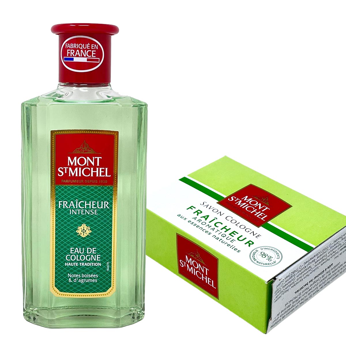 Mont St. Michel Herrengeschenk Set Eau de Cologne Fraîcheur  & Seife Fraicheur 2 tlg.