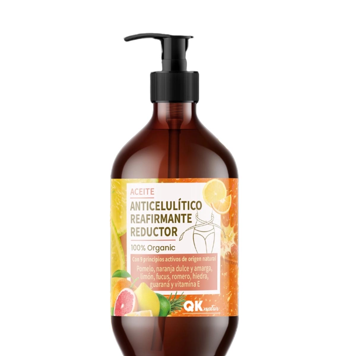 QKnatur Anti-Cellulite-Straffungs- und Reduktionsöl: 9 natürliche Wirkstoffe, 250 ml