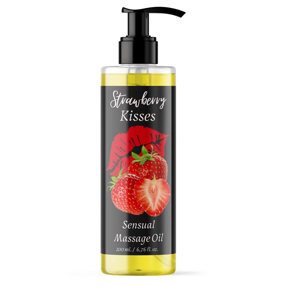 QKnatur Sinnliches Massageöl STRAWBERRY - Verzehrbar - Für alle Körpermassagen 200ml