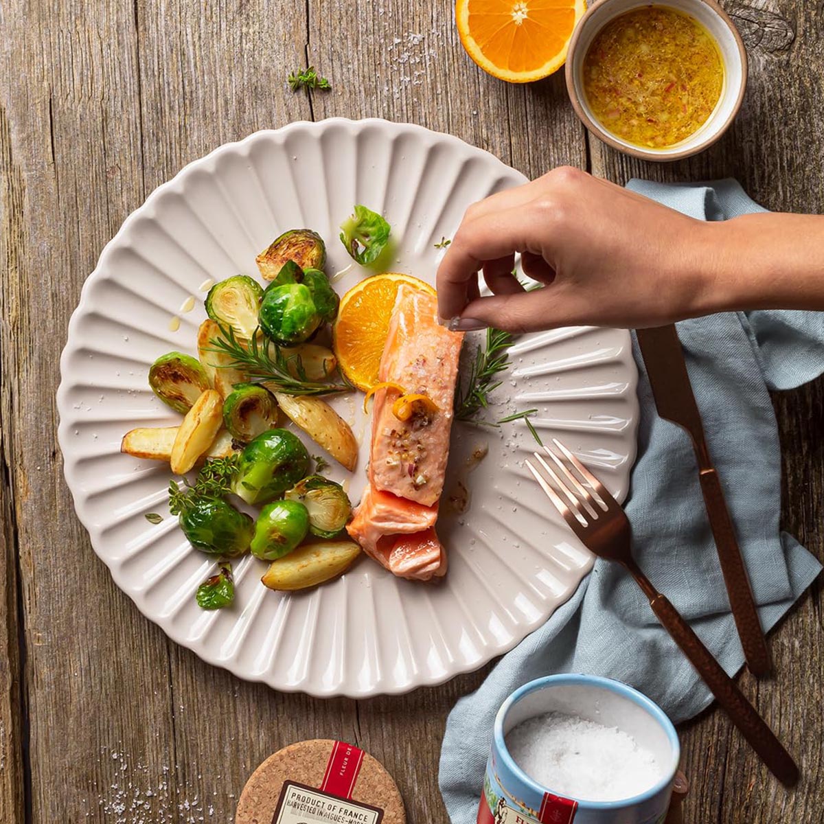 Le Saunier de Camargue Fleur de Sel Fin: Feines Meersalz aus der Camargue 250 Gramm