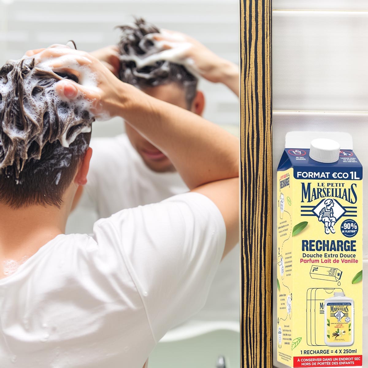 Le Petit Marseillais Vanille-Milch Duschgel 1L Nachfüllpack – Pflege aus Frankreich