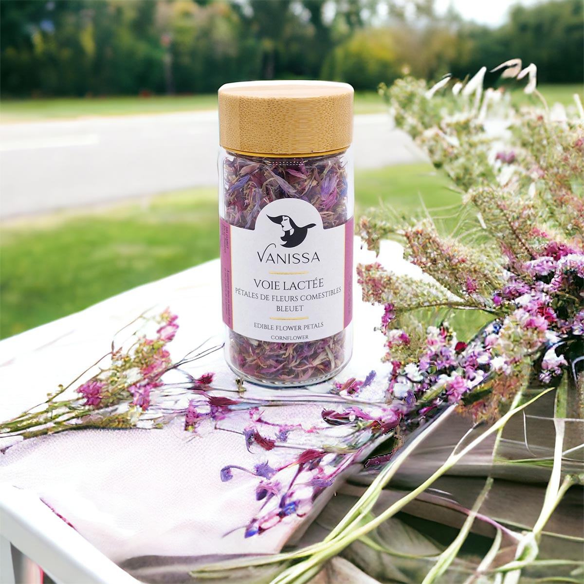 Vanissa Milky Way - Essbare Blütenblätter Mischung aus Kornblumen