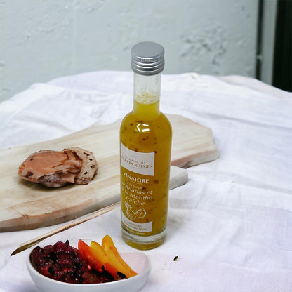 Domaine des Terres Rouges Vinaigre Essig mit Ananasbrei und frischer Minze 10 cl