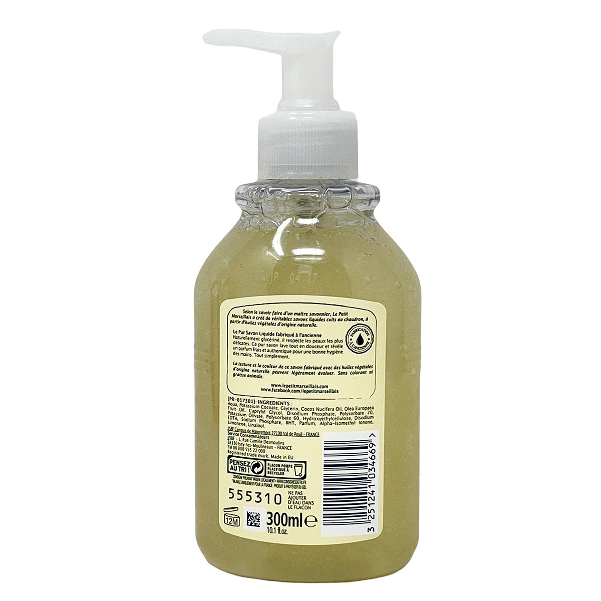 Le Petit Marseillais Flüssigseife Pur savon liquide 5 x 300 ml aus Frankreich