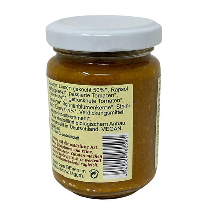 *MHD 27.01.2024* CHIRON Naturdelikatessen Bio Linsen-Curry Brotaufstrich kbA 140 g