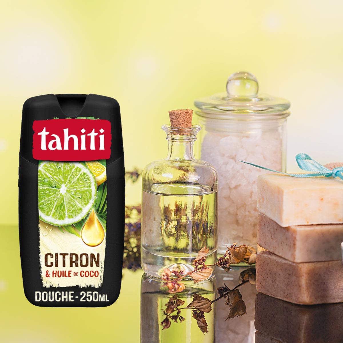 Tahiti Gel Douche Citron & Huile de Coco Duschgel mit Lemone und Kokosöl 250 ml