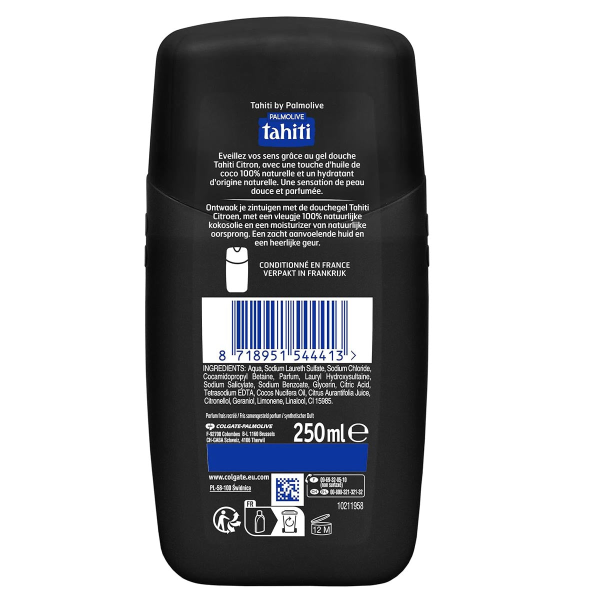 Tahiti Gel Douche Citron & Huile de Coco Duschgel mit Lemone und Kokosöl 250 ml