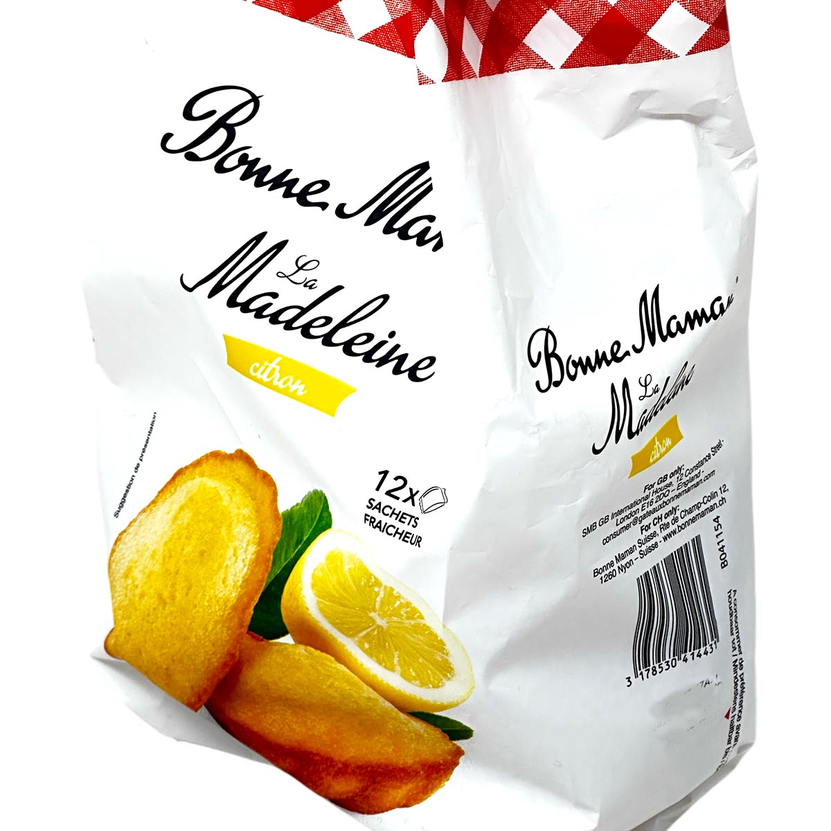 Bonne Maman Butter Madeleines mit Zitrone – Französisches Gebäck, 300g Packung