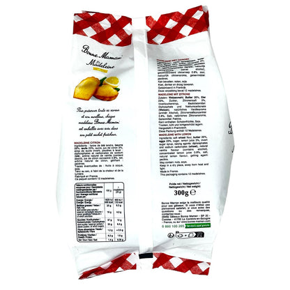 Bonne Maman Butter Madeleines mit Zitrone – Französisches Gebäck, 300g Packung