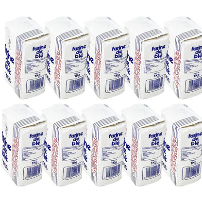 Farine De Blé Weizenmehl T55 (550er) aus Frankreich – 10 x 1KG für beste Backergebnisse