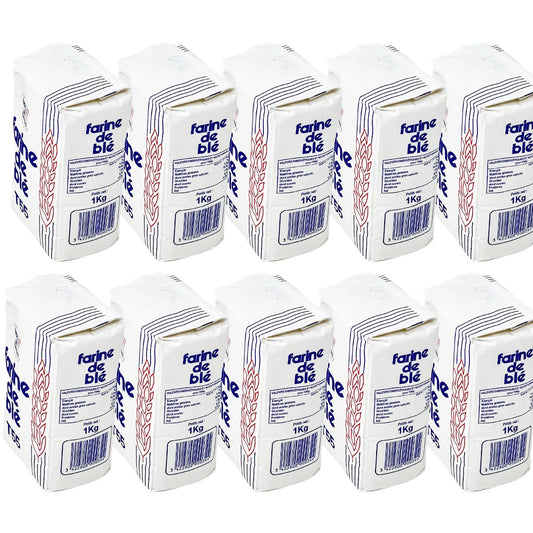 Farine De Blé Weizenmehl T55 (550er) aus Frankreich – 10 x 1KG für beste Backergebnisse