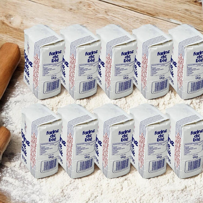 Farine De Blé Weizenmehl T55 (550er) aus Frankreich – 10 x 1KG für beste Backergebnisse