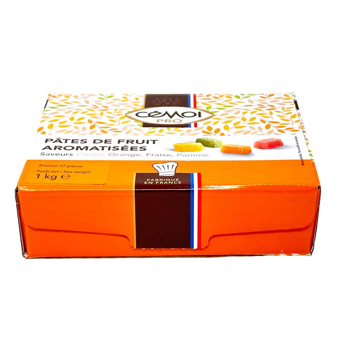 Cémoi Pâtes de Fruits Geleefrüchte Apfel, Orange, Erdbeere Zitrone 1 KG