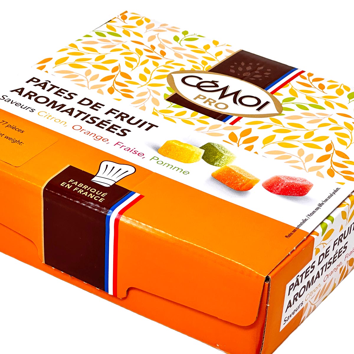 Cémoi Pâtes de Fruits Geleefrüchte Apfel, Orange, Erdbeere Zitrone 1 KG