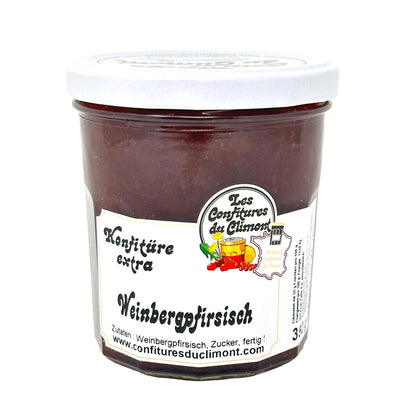 Les Confitures du Climont Weinberg Pfirsich Konfitüre extra  handwerklich hergestellt