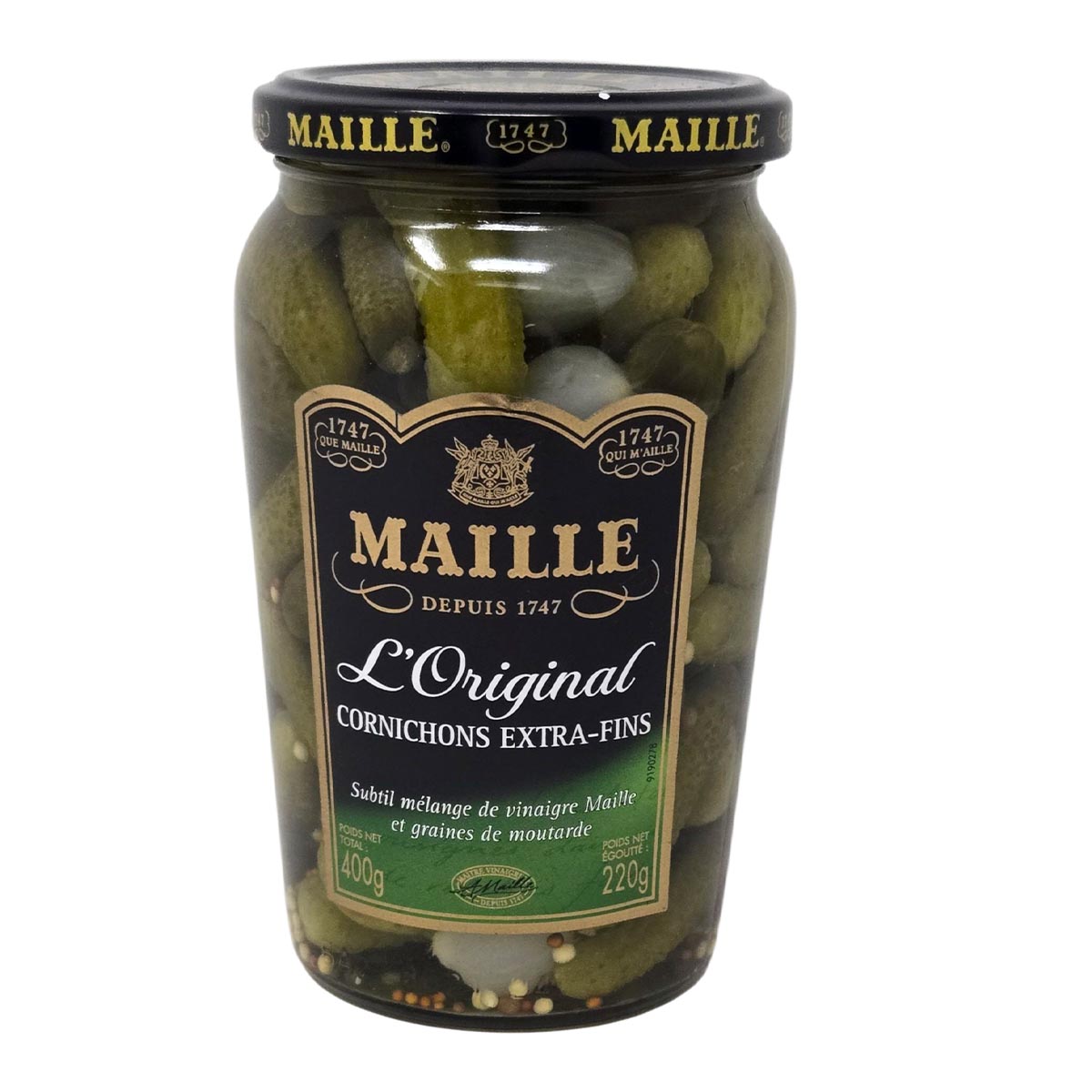 Maille Mini Gurken Cornichons Extra fein 12er Tray  12 x 400 Gr. Original