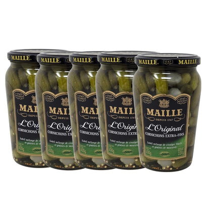 Maille Mini Gurken Cornichons Extra fein - 5 Gläser à 400g: Französischer Genuss