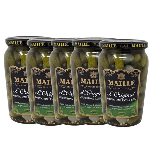 Maille Mini Gurken Cornichons Extra fein - 5 Gläser à 400g: Französischer Genuss