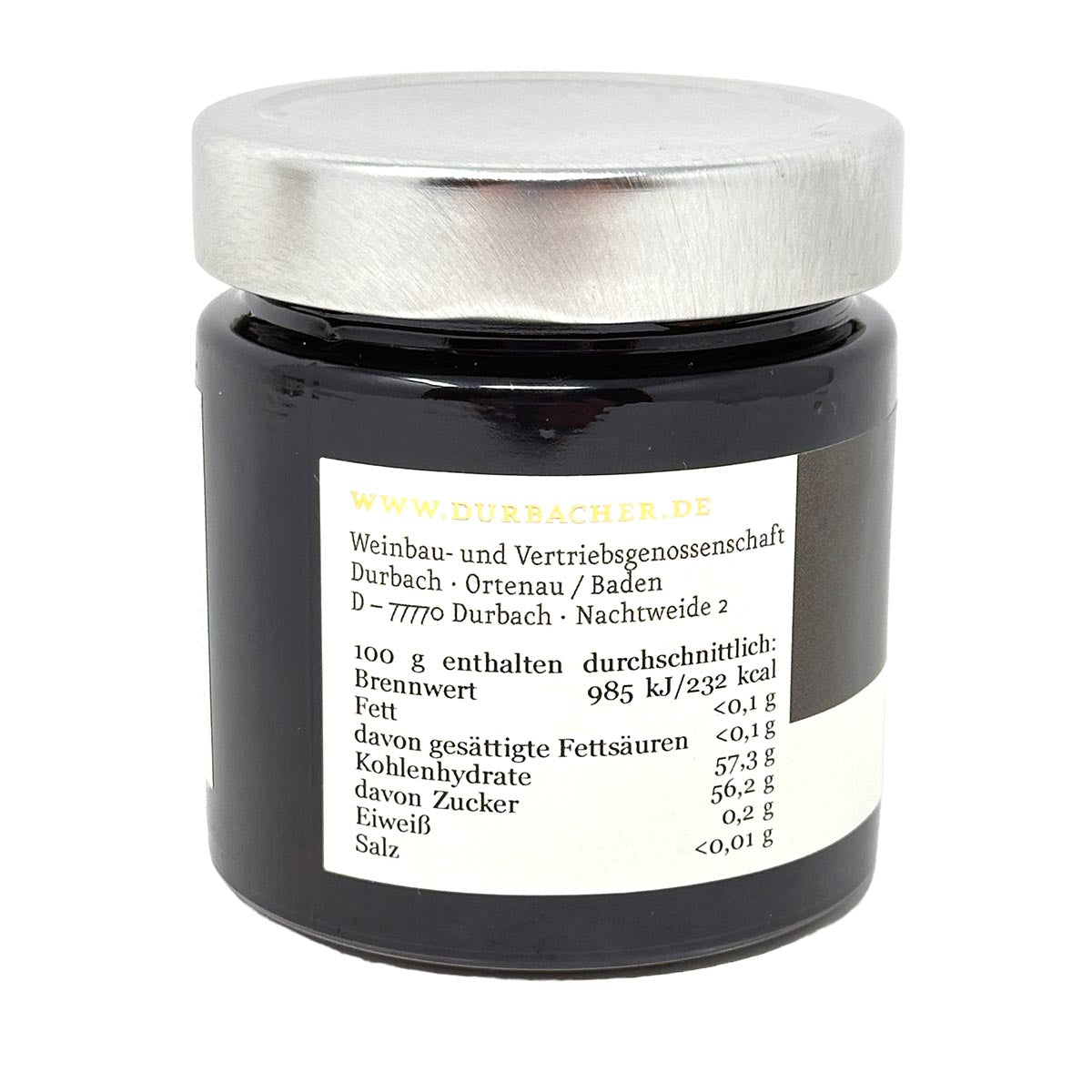 Durbacher Spätburgunder Wein-Gelee (rot) 225g – Edler Genuss aus hochwertigem Rotwein
