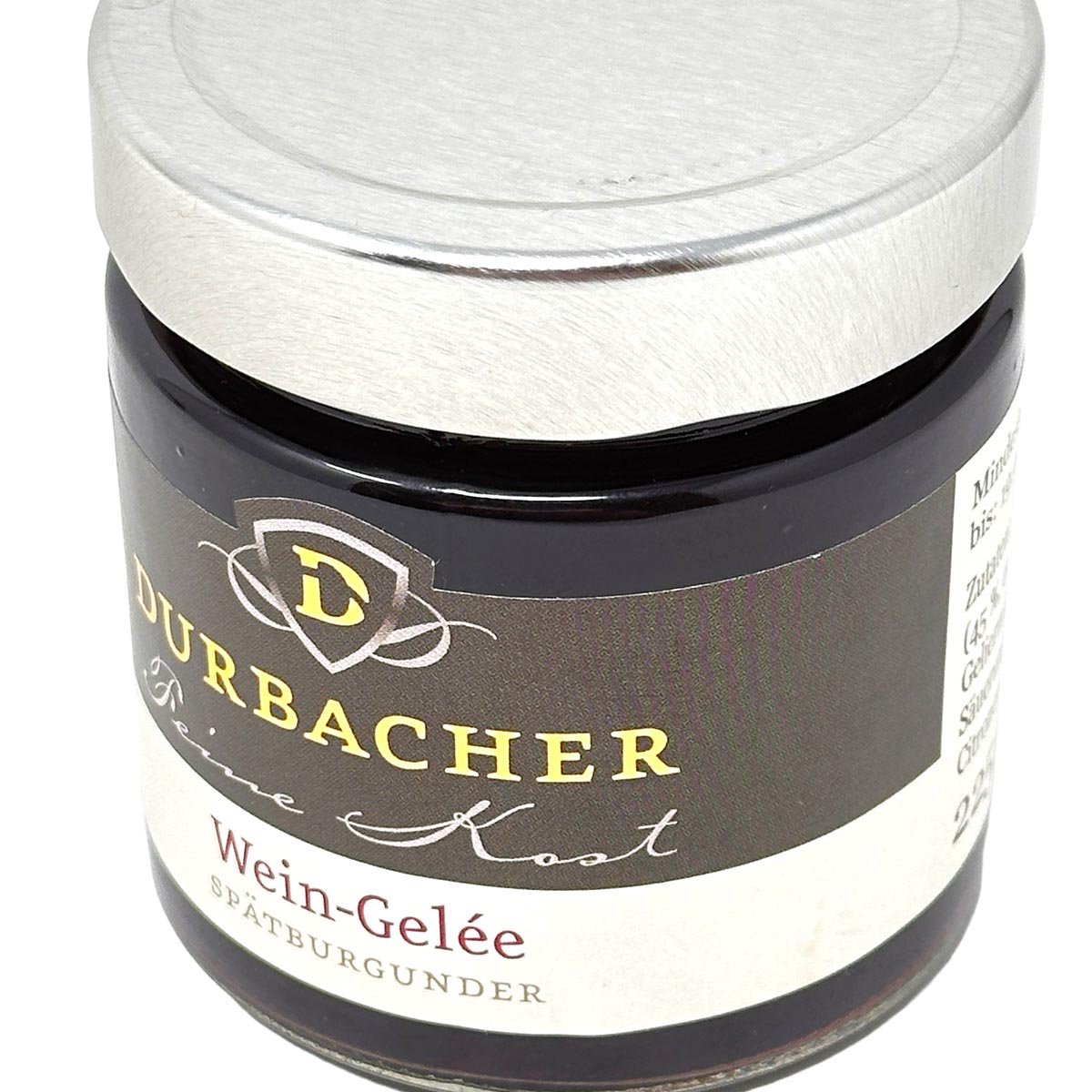 Durbacher Spätburgunder Wein-Gelee (rot) 225g – Edler Genuss aus hochwertigem Rotwein