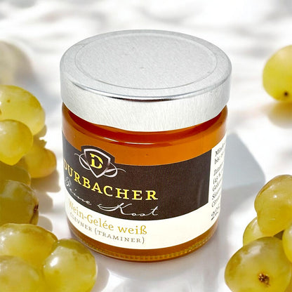 Durbacher Clevner Wein-Gelee (weiß) 225g – Feine Delikatesse aus regionalem Weißwein