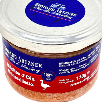 Edouard Artzner Gänse Rillette - Feine Delikatesse aus 100% Gänsefleisch