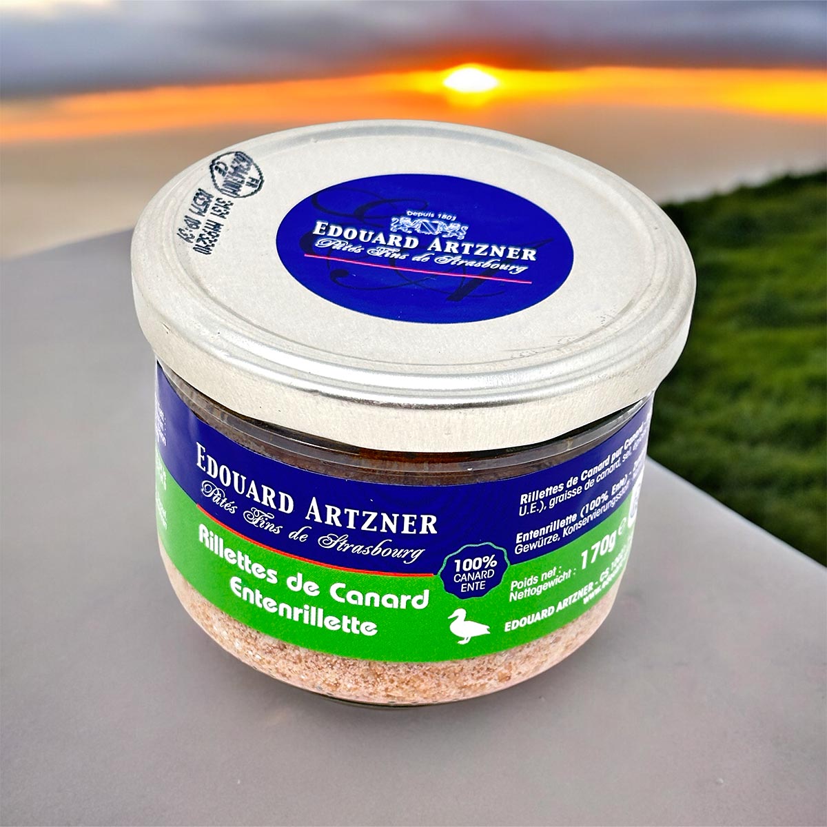 Edouard Artzner Enten Rillette - Zarte Delikatesse aus Entenfleisch, aus Frankreich