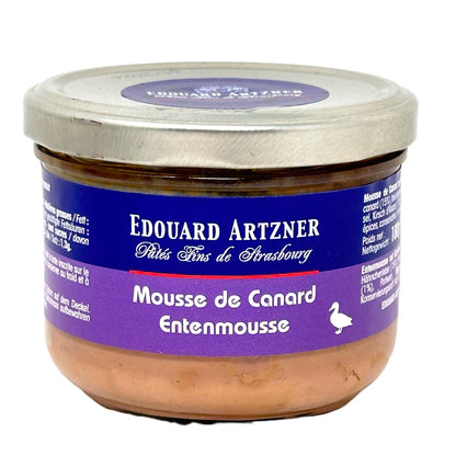 Edouard Artzner Entenmousse Terrine mit Kirschwasser - Delikatesse aus dem Elsass