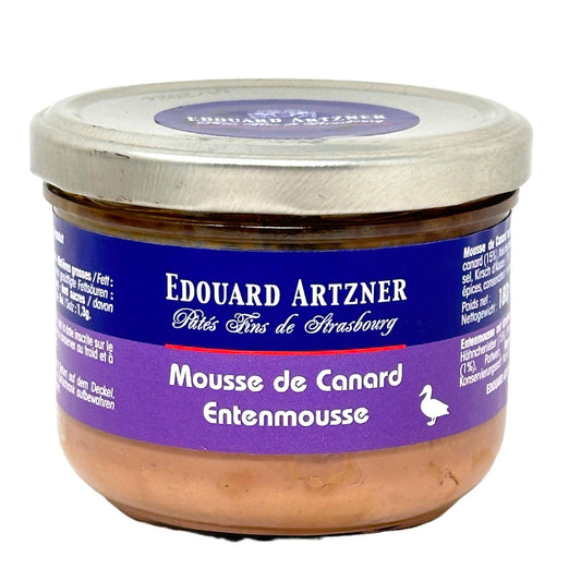 Edouard Artzner Entenmousse Terrine mit Kirschwasser - Delikatesse aus dem Elsass