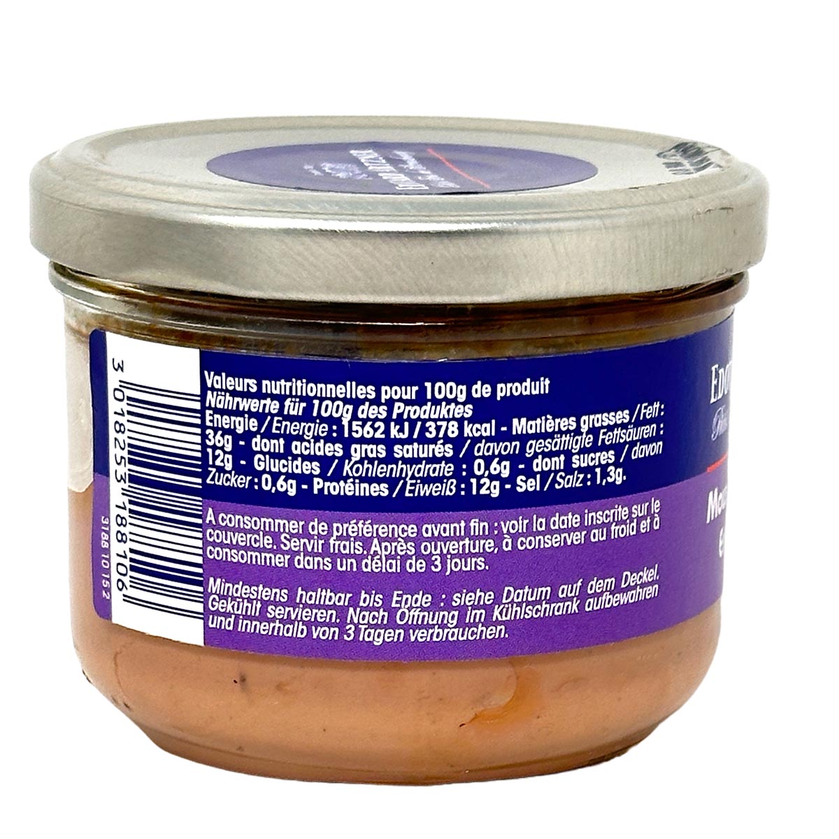 Edouard Artzner Entenmousse Terrine mit Kirschwasser - Delikatesse aus dem Elsass