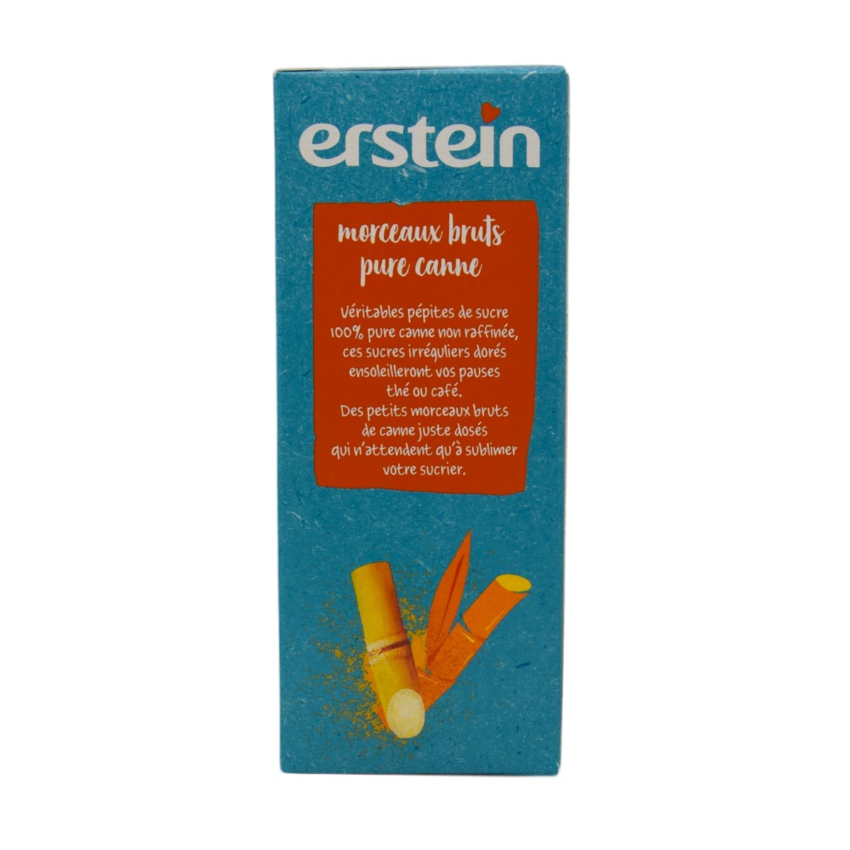 Erstein Morceaux Bruts - Natürlicher Rohrzucker, unraffiniert in Würfeln 500g
