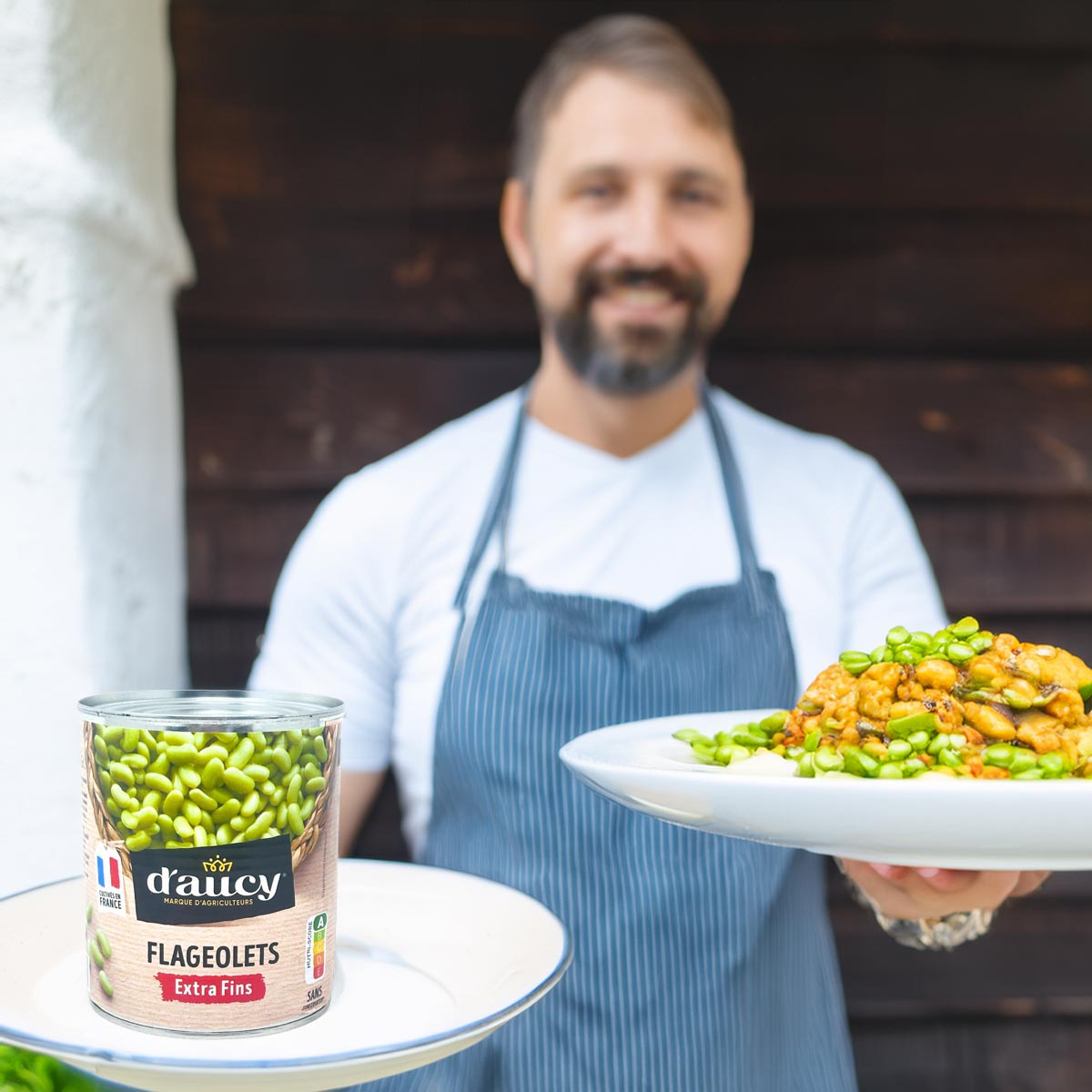 d'aucy Flageolets Grüne Bohnenkerne Extra Fein – 12 x 400g Dose, zart und vielseitig