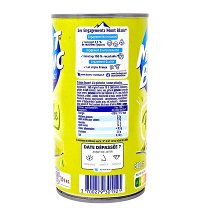 Mont Blanc Creme Pistache Dessert 570g – Pistaziencreme aus Frankreich