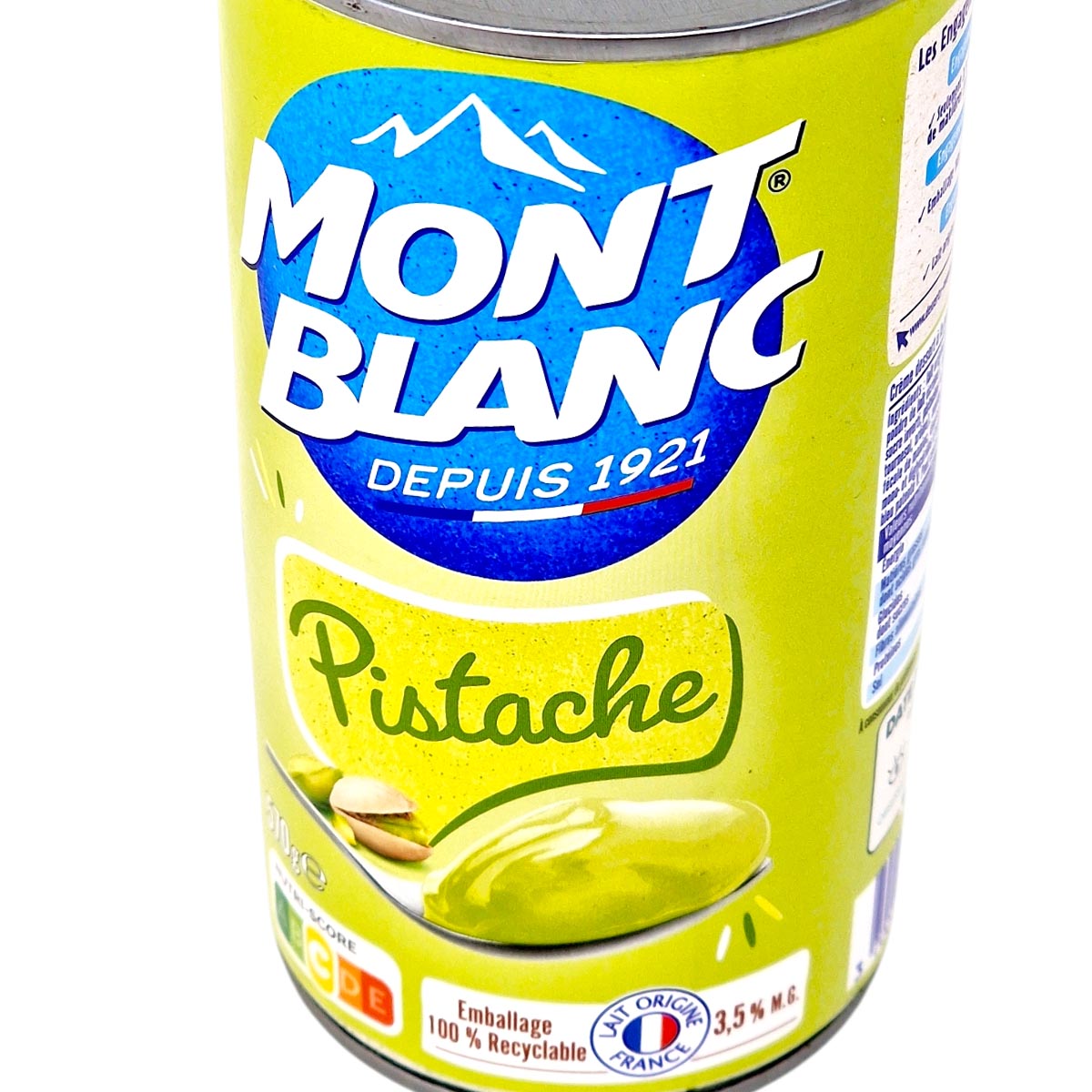 Mont Blanc Creme Pistache Dessert 570g – Pistaziencreme aus Frankreich